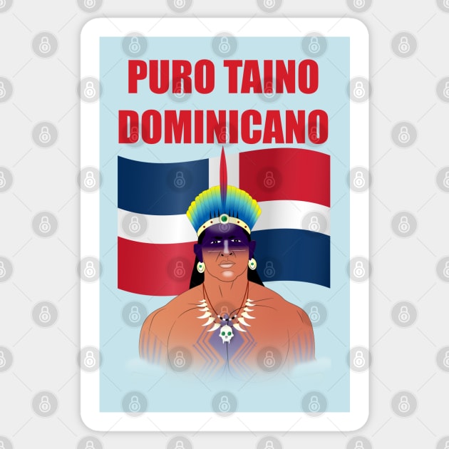 Dominican Taino t shirt Sticker by Elcaiman7